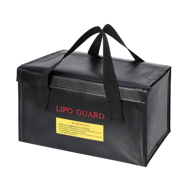 Fire /& Explosion Proof Safe Bag For Lipo Battery Storage and Charger Black 1 Pc
